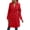 Red, variant on DeHolifer Women's Trench Coat Long Double-Breasted Fall Fashion 2023 Classic Lapel Slim Overcoat Outerwear with Belt Army Green XL