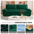 thumbnail image 6 of Velvet 3-in-1 Convertible and Multi-Functional Queen Pull Out Sofa Bed Loveseat, 6 of 9