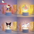 thumbnail image 2 of Cinnamoroll Night Light Sanrio Hello Kitty Little Twin Stars Anime Figure Creativity Bedside Ambient Light Desk Lamp Girl Gift, 2 of 29