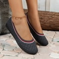 thumbnail image 7 of Sngxgn Women's Flat Comfortable Work Shoes Slip On Ballet Flat(Dark Gray,42), 7 of 7