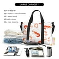 thumbnail image 4 of Travel Duffle Bag Shrimp No.9034 Travel Tote Bags Carry on Luggage Waterproof Weekender Bags with Top Handle Adjustable Shoulde Strap for Travel Gym, 4 of 5