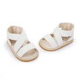 thumbnail image 4 of IROINNID Infant Baby's First Walker Shoes Summer Roman Sandals Soft Bottom Non-slip Zip Up Shoes, Size 0-15M, 4 of 6