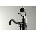 thumbnail image 5 of Kingston Brass Freestanding Tub Faucet, Matte Black, Freestanding KS7130ABL, 5 of 7