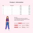 thumbnail image 6 of Aislor Girls Jazz Hip Hop Dance Outfit Sleeveless Sequin Ruffles Crop Top with Pants Streetwear Gold 14, 6 of 7