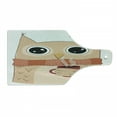 thumbnail image 1 of Modern Cutting Board, Owl with a Cup of Coffee and Scarf Student Midterms Humor Illustration, Decorative Tempered Glass Cutting and Serving Board, Wine Bottle Shape, Cinnamon Sand Brown, by Ambesonne, 1 of 1