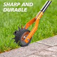 thumbnail image 2 of Wheel Rotary Edger Lawn Tool, Sidewalk 66.7Inch Manual Lawn Edger, Grass Edge Trimmer, Adjustable Stainless Steel Handle with Cushion Grip,Soil,Garden and Yard Tool,Orange, 2 of 4