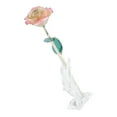 thumbnail image 2 of 24K Gold Plating Flower White Pink Rose Green Leaf Base Gift Decoration for Valentine's Day, 2 of 8