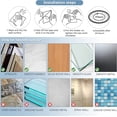thumbnail image 4 of Juego de 2 portarrollos autoadhesivos para papel higiénico, soporte para papel de baño, soporte para rollo de toalla, cuerda de madera, anillo de toalla rústico, 4 of 5