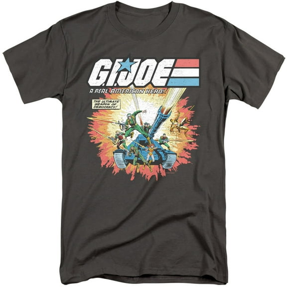 G.I. Joe Real American Hero Unisex Adult Tall T Shirt, Charcoal, 3X-Large