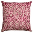 Decorative Poly Filled Throw Pillow Damask 22"X22" Navy
