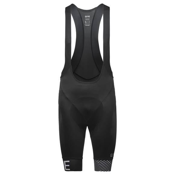 GORE WEAR Men's Standard C5 Opti Bib Shorts+, Black/White, S