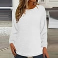 thumbnail image 2 of BLVB Womens Winter Warm Tops Long Sleeve Fuzzy Fleece Pullover Crewneck Soft Casual Sweaters Fall Clothes Loungewear, 2 of 6