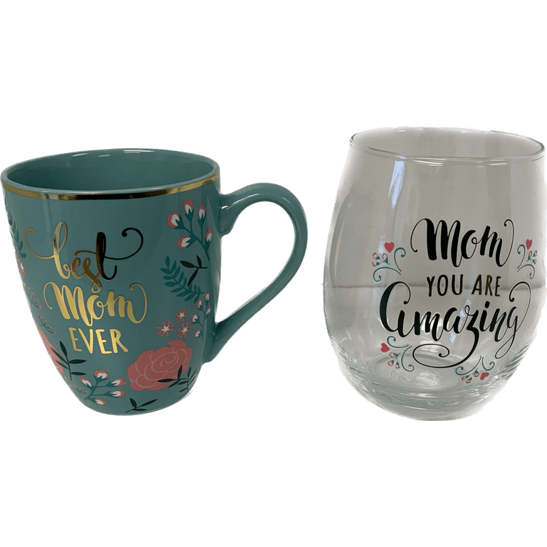 Coffee Mug and Wine Glass Set Customizable You've Got 