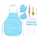 thumbnail image 1 of Children Chef Costume Aprons for Cooking Use 11Pcs Blue Kitchen Set, 1 of 3