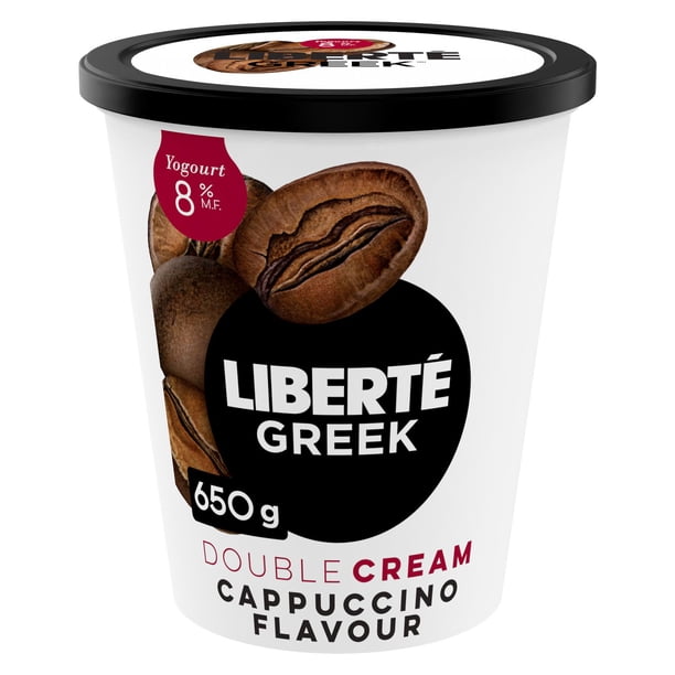 Liberté Greek 8 Extra Creamy Yogurt, Cappuccino, High Protein, 650 g Walmart.ca