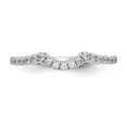 thumbnail image 4 of 14K White Gold Ring Band Wedding Diamond Round , Size 9, 4 of 7