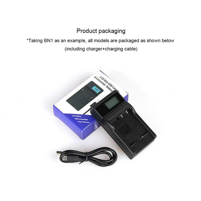Langgg Electric Camera Battery Charger Camping Traveling Photo Charging Shooting Box Replacement Portable LCD Digital for F550/F750