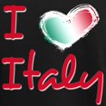 thumbnail image 3 of CafePress - I Love Italy Women's Dark Pajamas - Women's Short Sleeve Print T-Shirt and Pants Dark Cotton Pajama Set, 3 of 7