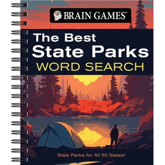 Brain Games Brain Games - The Best State Parks Word Search: State Parks for All 50 States!, (Spiral-Bound)