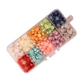 thumbnail image 1 of Perlas De ABS De Imitación De Colores 4mm / 5mm6mm / 8mm Sueltas Redondas De Media Cúpula De Tamaño Pegamento En Resultados De Bricolaje 8 mm 1700 unids Macarena Medias cuentas redondas, 1 of 5