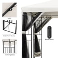 thumbnail image 2 of Ainfox 10x10 ft Patio Gazebo Outdoor with Solar LED Lights and Mosquito Netting Curtains ,Beige, 2 of 8