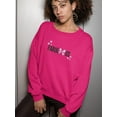 thumbnail image 2 of Fabulous With Pink Bow Sweatshirt Women -Image by Shutterstock, Female x-Large, 2 of 4