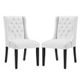 thumbnail image 1 of Modway Ensemble de 2 Chaises de Salle à Manger en Vinyle Blanc, 1 of 5