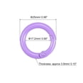 thumbnail image 2 of Unique Bargains Round Spring O Rings, 25mm/ 0.98' Trigger Buckle Snap Purple, 4Pack, 2 of 5