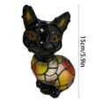 thumbnail image 3 of Dyed Resin French Style Desktop Ornament LED Table Lamp With Glowing Warm Night Light For Bedside, 3 of 6