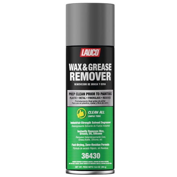 LAUCO Wax & Grease Remover Spray 13 oz, Pack of 1, Automotive Paint Prep Cleaner for Surface Preparation Before Primer, Paint & Clear Coat, Fast-Drying Formula, 36430