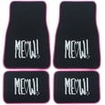 thumbnail image 1 of UAA Cat Lover Meow Heart Cute Universal Front & Rear Carpet Floor Mats set for Car Truck, 1 of 1