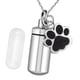 thumbnail image 1 of Recuerdo de cenizas para mascotas Yuyangstore Colgante de pata cremación de acero de titanio Urna de ceniza, 1 of 8