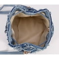 thumbnail image 5 of Kukuzhu Women's Bucket Bag Denim Shoulder Bag 90s Hobo Handbags Purse Retro Diamond Crossbody Bag, 5 of 8