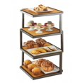 thumbnail image 1 of Cal Mil 3918-84 Square Riser with 4 Shelves, Bronze - 13.5 x 13.5 x 25 in., 1 of 1
