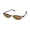 brown, variant on New Smartflip 413 Mens/Womens Designer Half-Rim Chocolate 2 Sets Of Polarized Polaroid Lenses Hip Frame Demo Lenses 50-18-140 Sunglass Lens Clip-Ons Eyeglasses/Spectacles