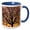 Blue/White, variant on 3drose, Usa, Missouri. Leafless Tree Backlit by Sunset., 11oz Magic Transforming Mug
