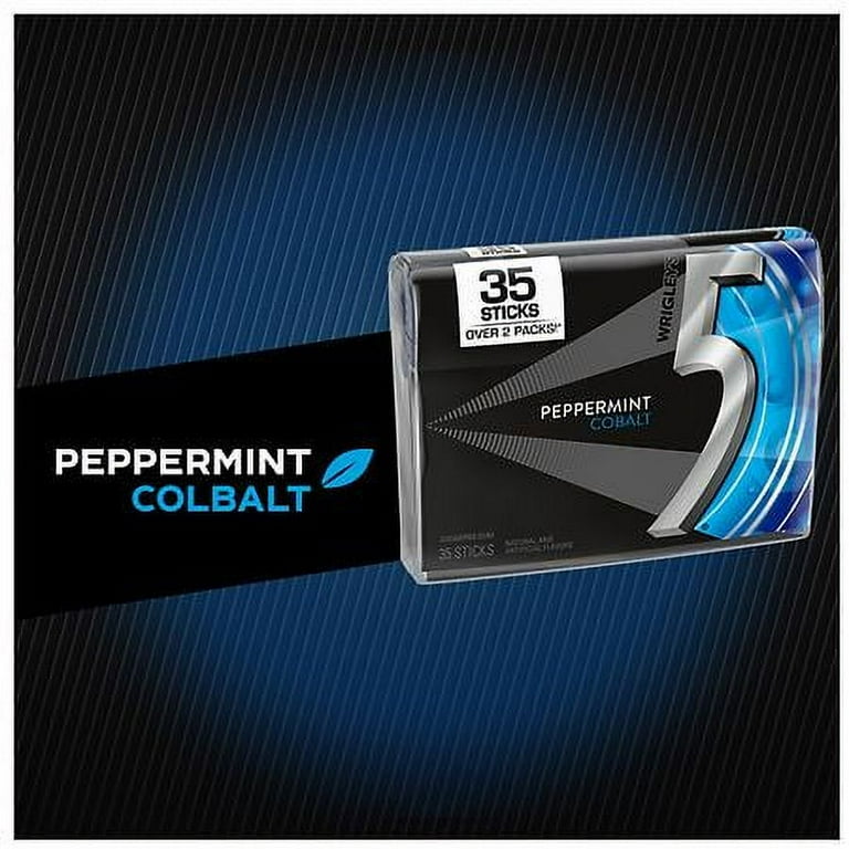 Five Gum Peppermint Cobalt Sugarfree Gum35.0eaPack of 2 - Walmart.com