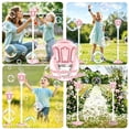 thumbnail image 4 of Automatic Bubble Machine Toy With Lights Music, Rechargeable Adjustable Height Bubble Maker With Detachable Wand, Outdoor Party Play Toy For Yard Garden Event Entertainment, 4 of 9