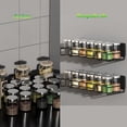 thumbnail image 3 of 2 Piezas Estante Organizador Magnético para Especias, Especiero para Cocina, 5 Ganchos Extraíble, Organizador de Cocina con Iman para Refrigerador, Lavadoras, Repisas para Cocina (Negro), 3 of 4