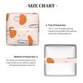thumbnail image 5 of Lsque Mushrooms Printed Tissue Box Cover Holder, Facial Paper Organizer Dispenser,Square with Bottom Belt, PVC Leather Decorative Organizer, 5 of 8