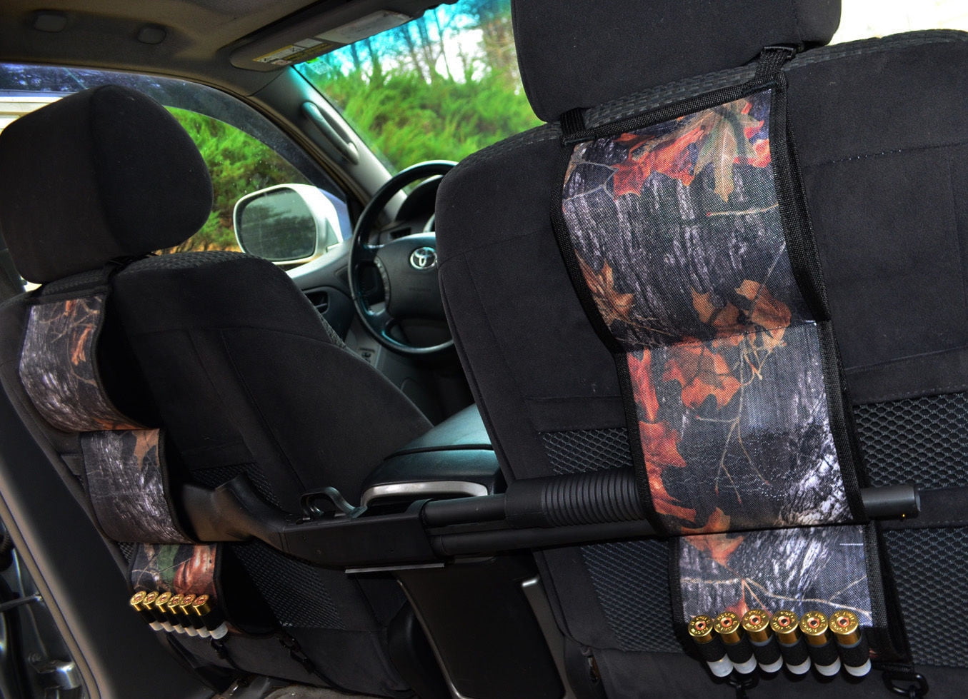 Back Seat Gun Holder Shotgun Truck Rack Vehicle Rack Car Hunting Rifle REAL OAK