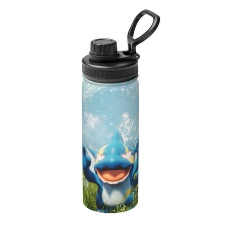

Game Palworld Cartoon Unisex Sports Insulated Water Bottles Kettle Stainless Steel Portable Cup 18OZ For Travel Gym Running School Office