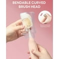 thumbnail image 3 of Momfree Baby 6 in 1 Portable Bottle Brush Set, Cleaning Tool for Home and Travel, Push-Press Design Silicone Bottle Brush, for Baby Bottles, Breast Pumps, Nipples, with Storage Bag, 3 of 6