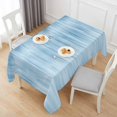 thumbnail image 6 of Light Blue Table Cloth Waterproof Tablecloths, Modern Abstract Art Ombre Striped Tablecloth Dining Table Cover for Kitchen Party Tabletop Outdoor, Rectangle Tablecloth 60x120 Inch, 6 of 9
