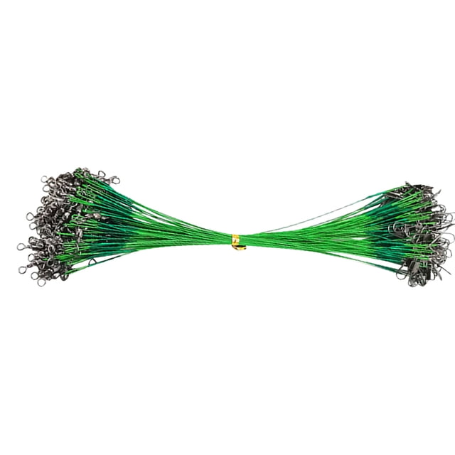 Cable de línea de pesca antimordida Eigraketly 20 piezas 25cm Pescar verde