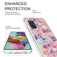 thumbnail image 2 of Samsung Galaxy A71 5G Case (NOT for A71), Rosebono Bling Glitter Sparkle Hexagon Marble Graphic Fashion Cute Colorful Skin Cover Shockproof Case for Samsung Galaxy A71 5G Case, 2 of 5