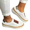 thumbnail image 3 of ZTTD Women's Fashion Casual Hollow-Out Round Toe Slip On Shoes Thick Bottom Sneakers, 3 of 9