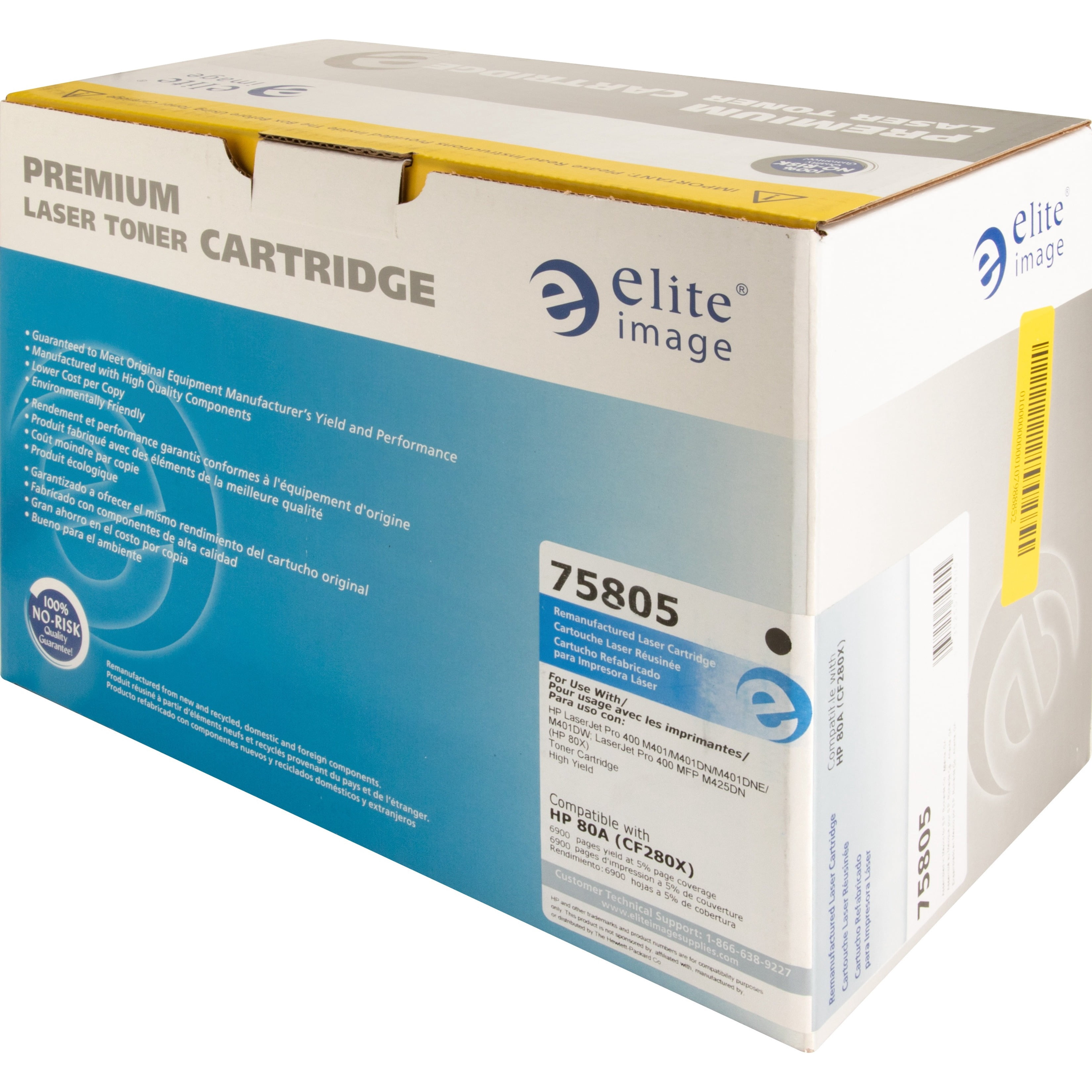 Elite Image, ELI75805, 75805/06 Remanufactured Toner Cartridges, 1 Each