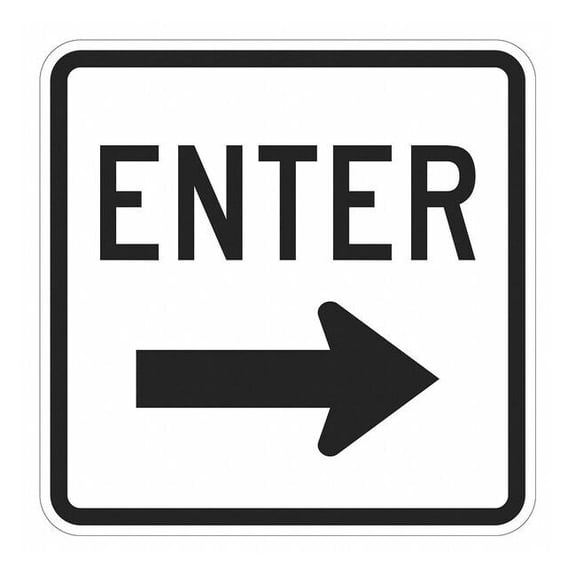 Lyle Enter Sign For Parking Lots,18" x 18" T1-1888-EG_18x18