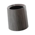 thumbnail image 3 of Bote de basura con de madera, contenedor de basura, cesto de papel higiénico sin tapa para estética de habitación, cesto de basura para entrada, Sin base, 3 of 9